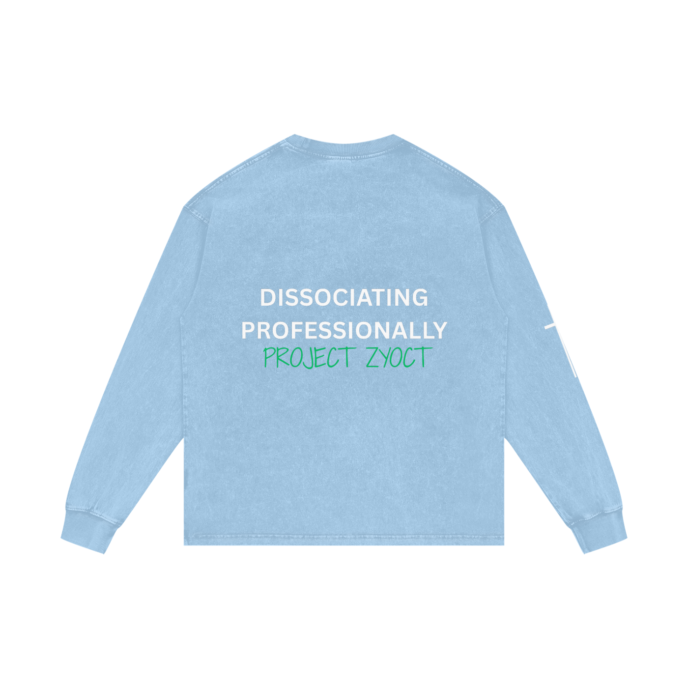 "Dissociating Professionally" Acid Wash Long Sleeve