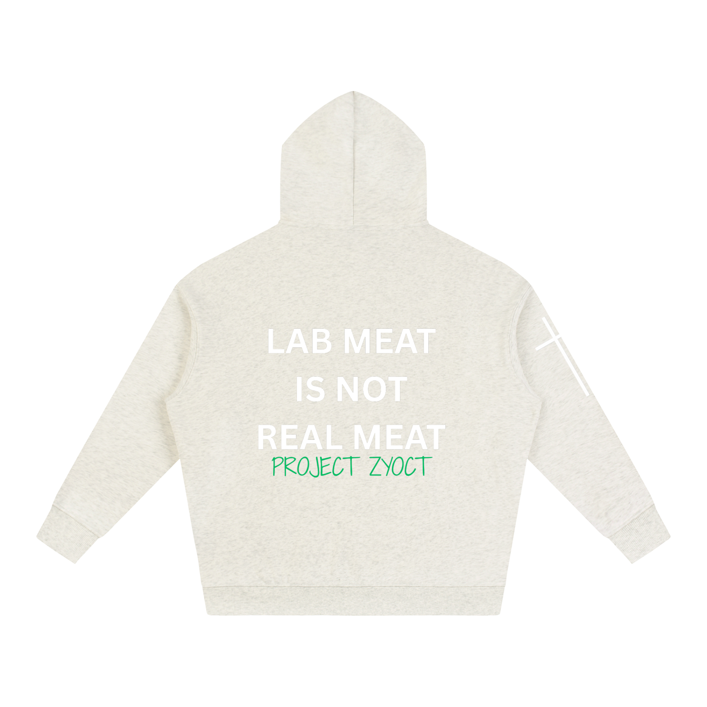 "Lab Meat is Not Real Meat" Oversize Hoodie