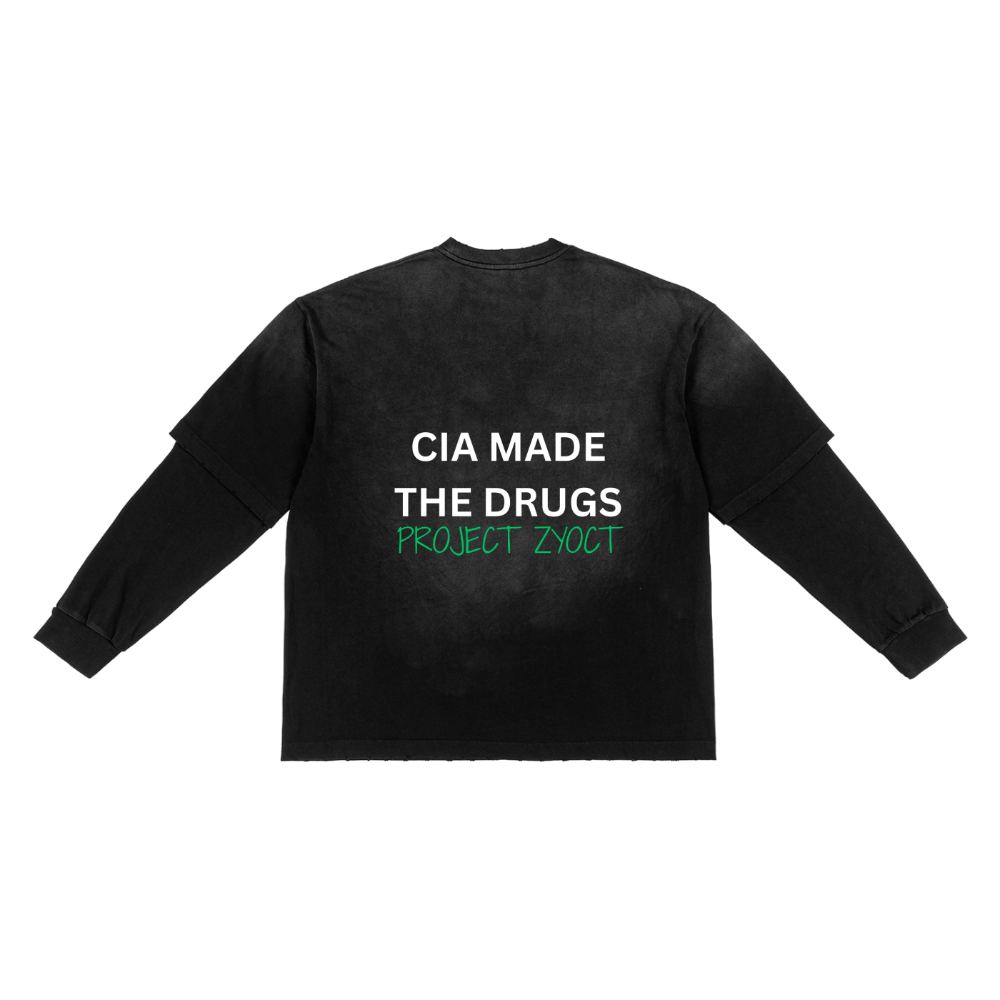 "CIA Made the Drugs" Sunfade Two-Piece Shirt
