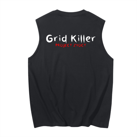 "Grid Killer" Cotton Tank Top