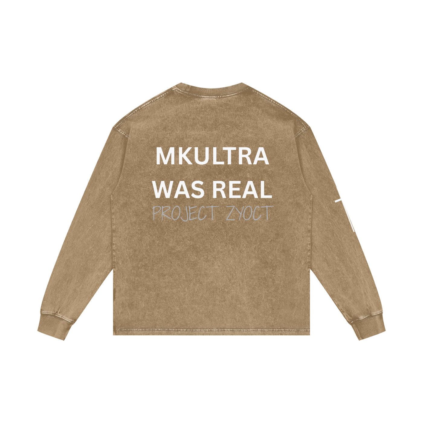 "MKUltra Was Real" Acid Wash Long Sleeve