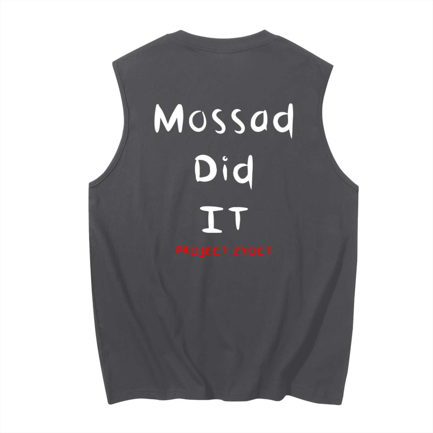 "Mossad Did It" Cotton Tank Top