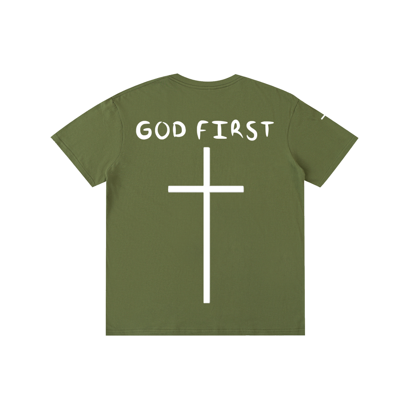 "GOD FIRST" Cotton T-Shirt