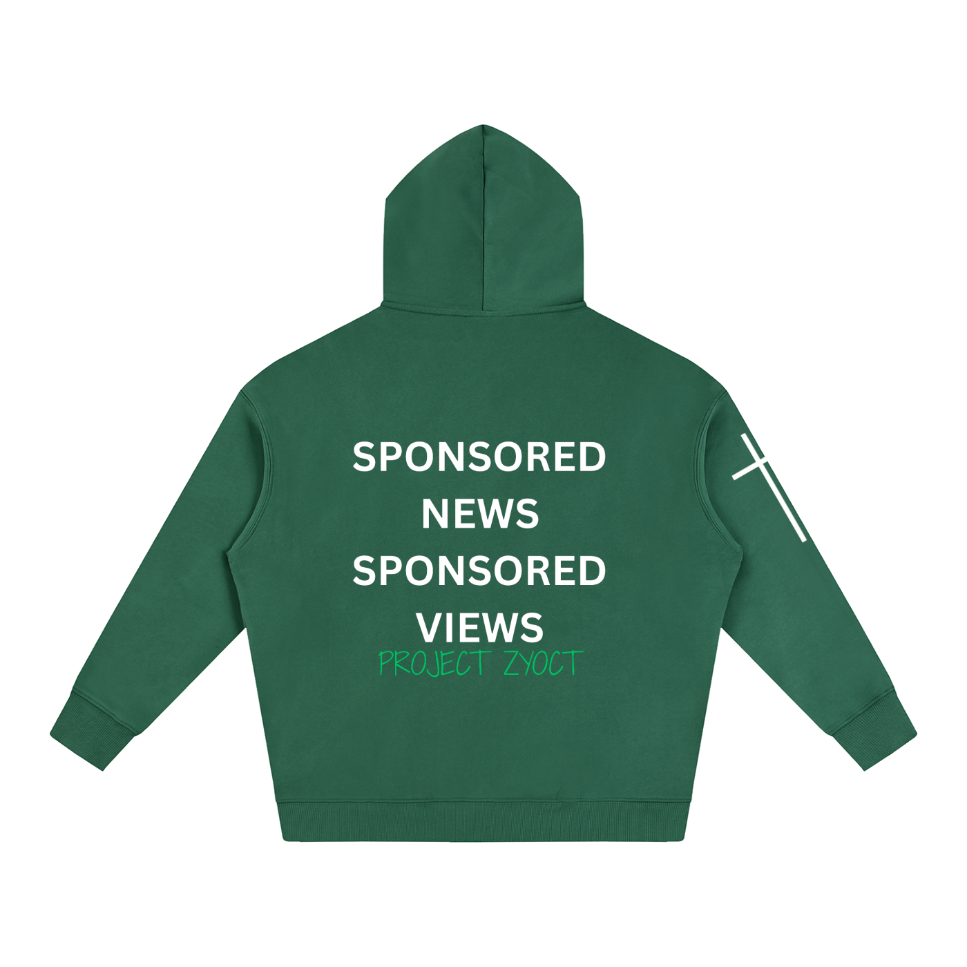 "Sponsored News Sponsored Views" Oversize Hoodie
