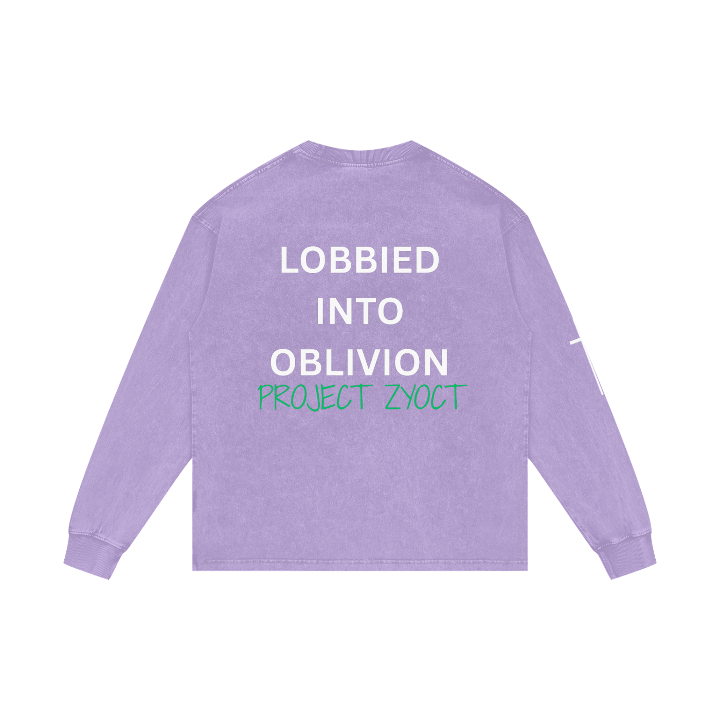 "Lobbied Into Oblivion" Acid Wash Long Sleeve
