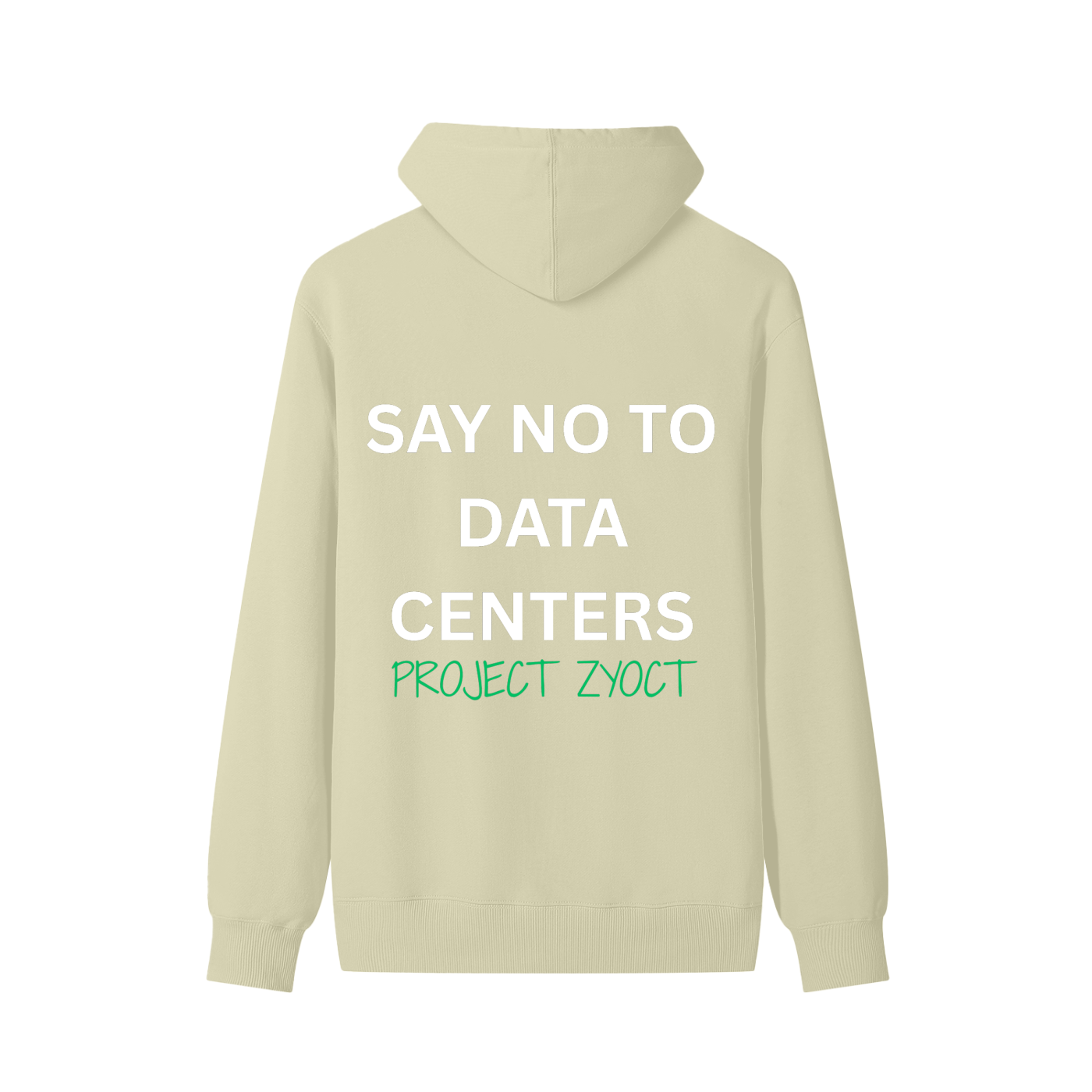 "Say No to Data Centers" Classic Cotton Hoodie