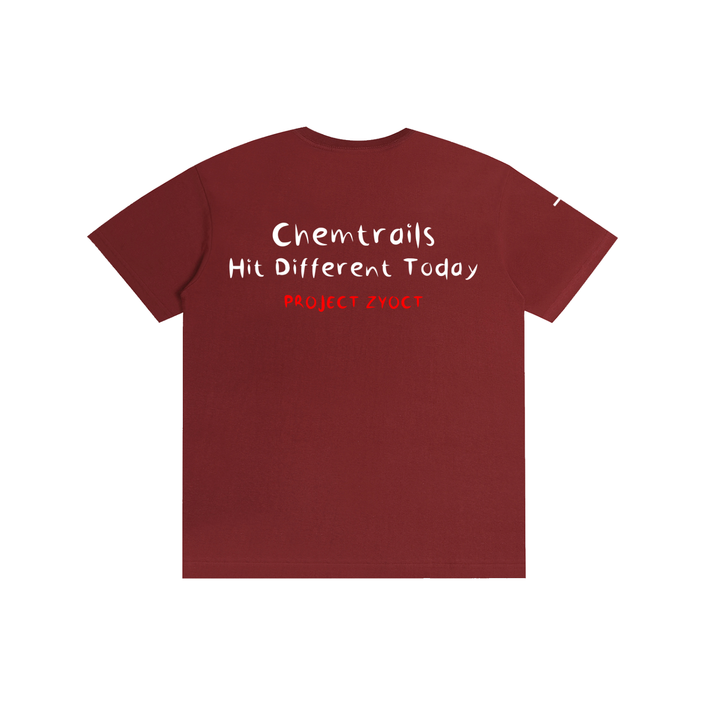 "Chemtrails Hit Different Today" Cotton T-Shirt