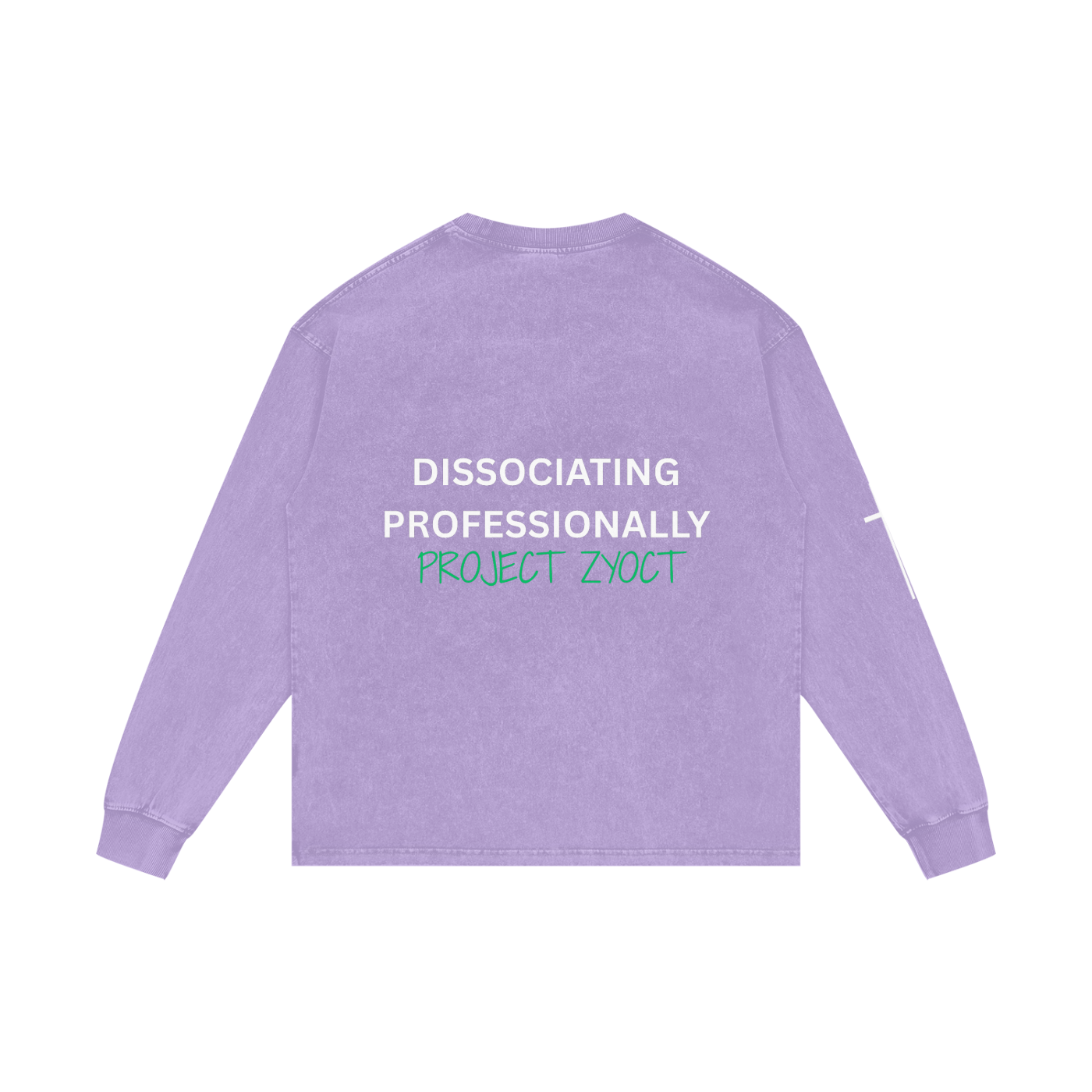"Dissociating Professionally" Acid Wash Long Sleeve