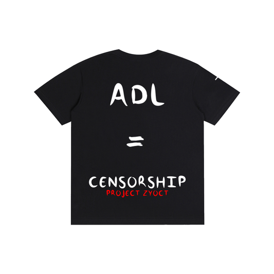 "ADL = Censorship" Cotton T-Shirt