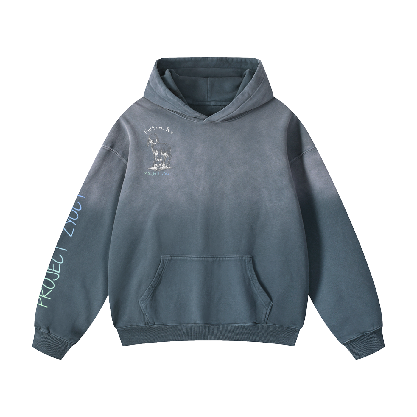 "LOCKED AWAY FOR A REASON" Heavyweight Sunfade Oversized Hoodie