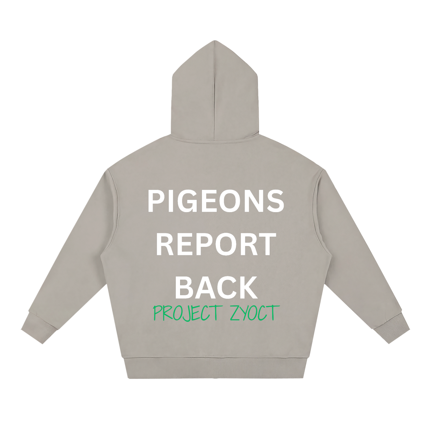 "Pigeons Report Back" Full Zip Hoodie