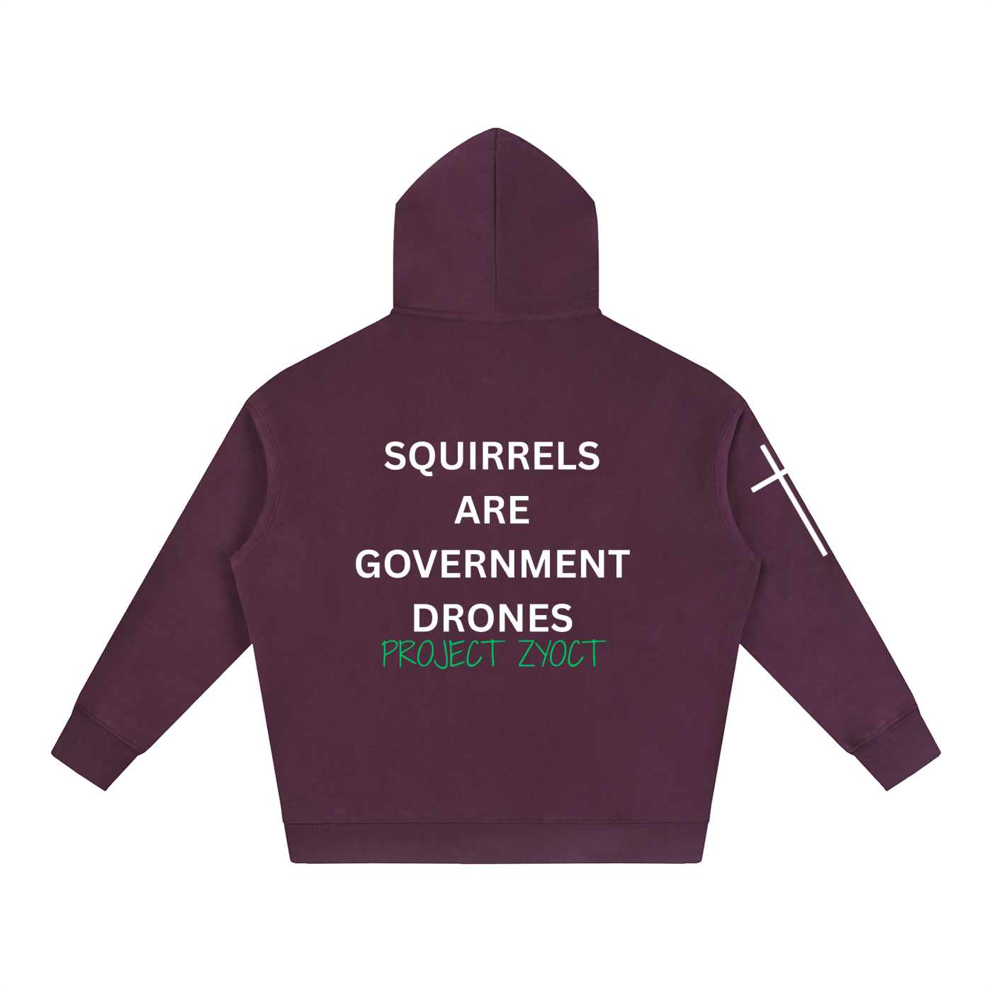 "Squirrels Are Government Drones" Oversize Hoodie