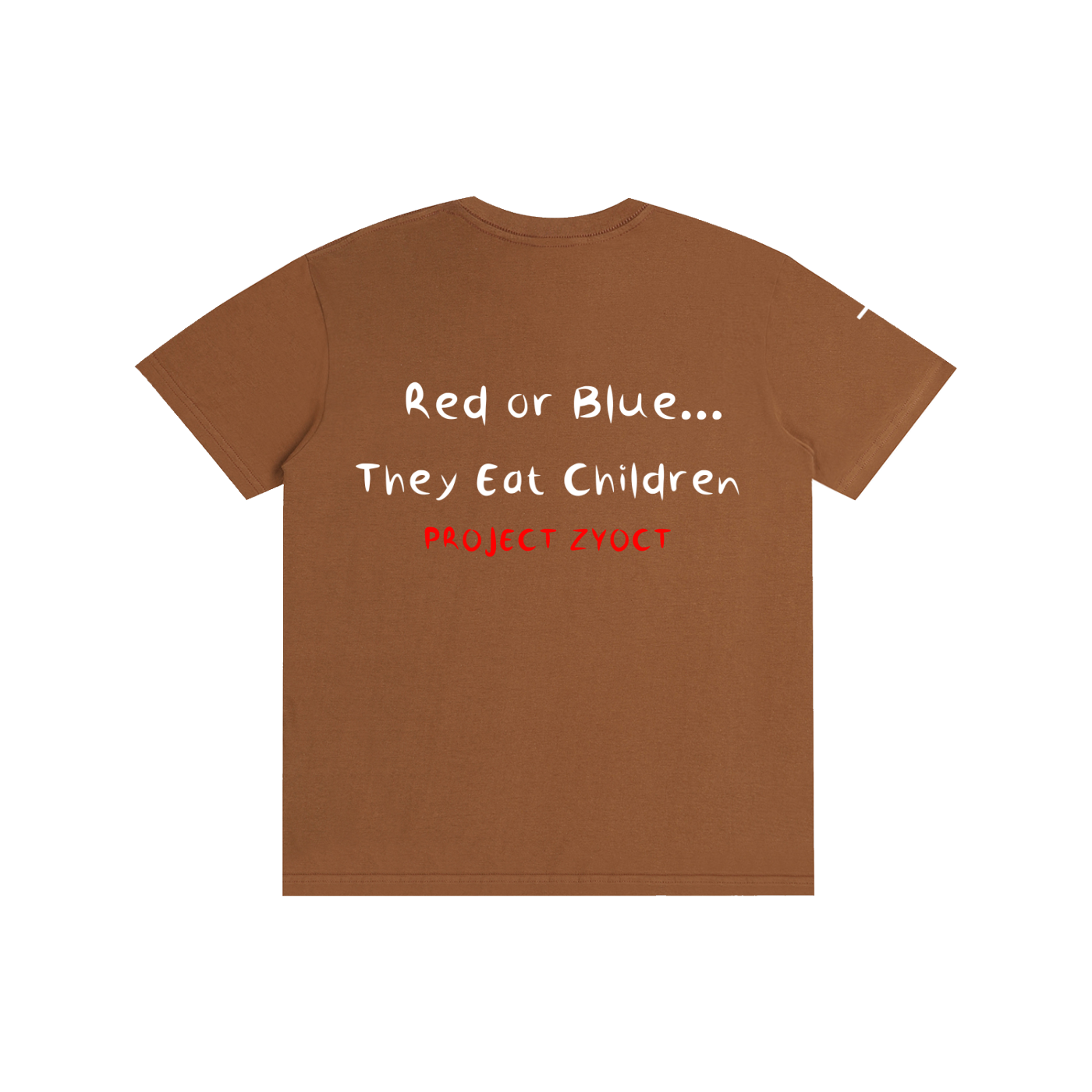 "Red or Blue... They Eat Children" Cotton T-Shirt