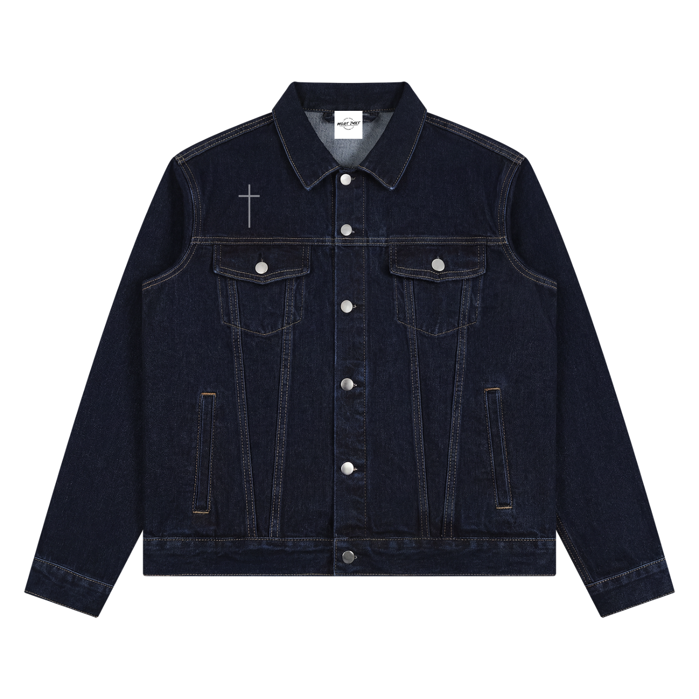 "GOD FIRST" Vintage Denim Jacket