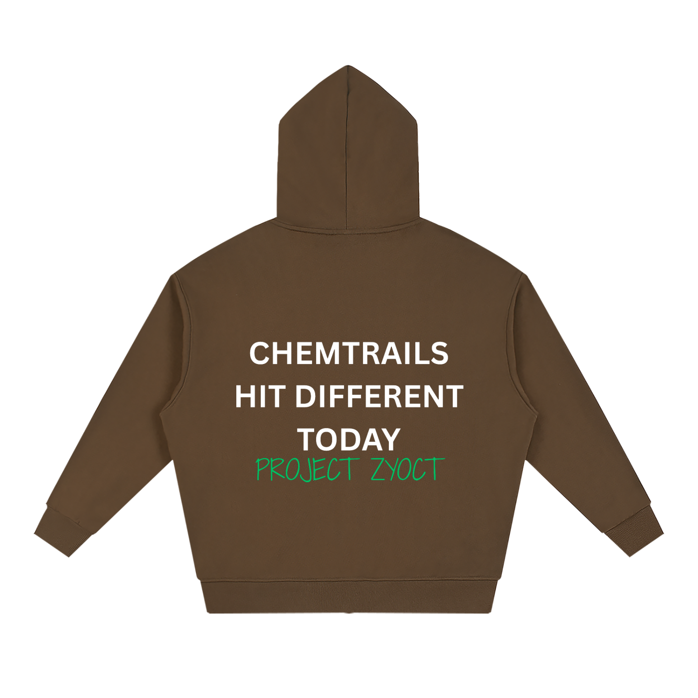 "Chemtrails Hit Different Today" Full Zip Hoodie
