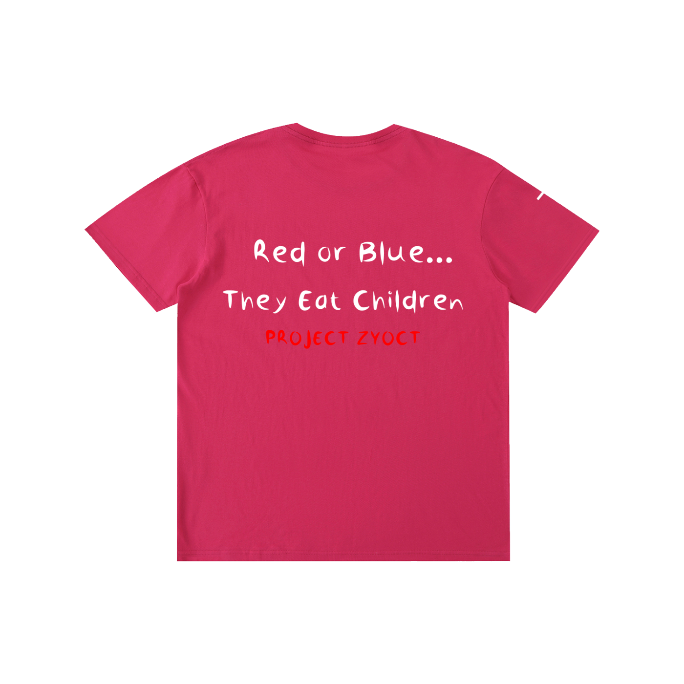"Red or Blue... They Eat Children" Cotton T-Shirt