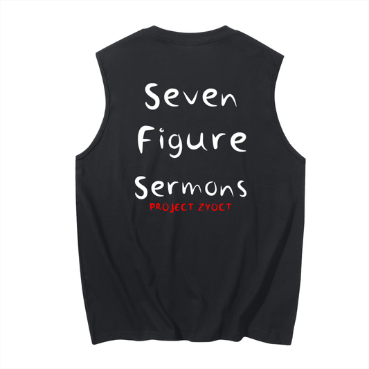 "Seven Figure Sermons" Cotton Tank Top