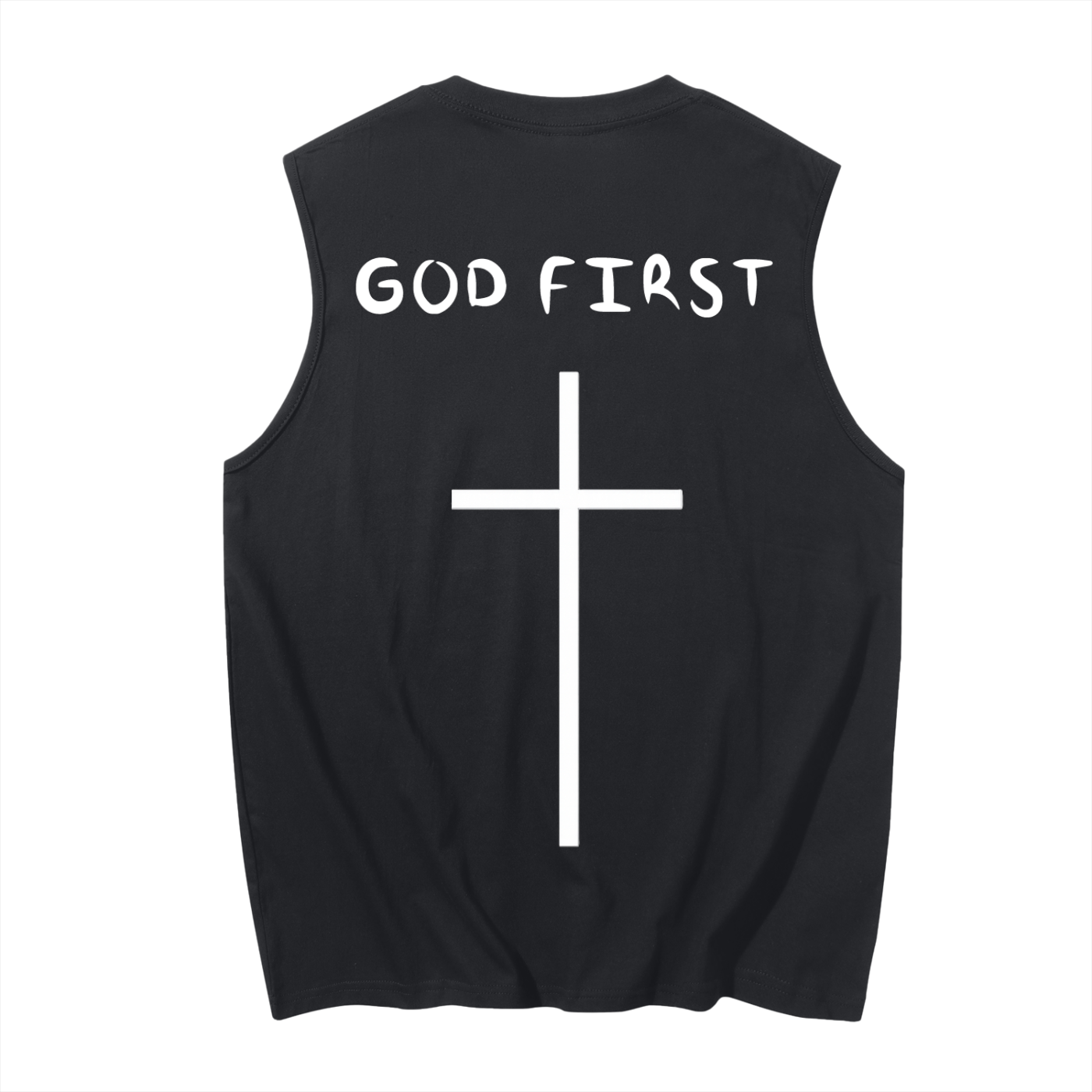 "GOD FIRST" Cotton Tank Top