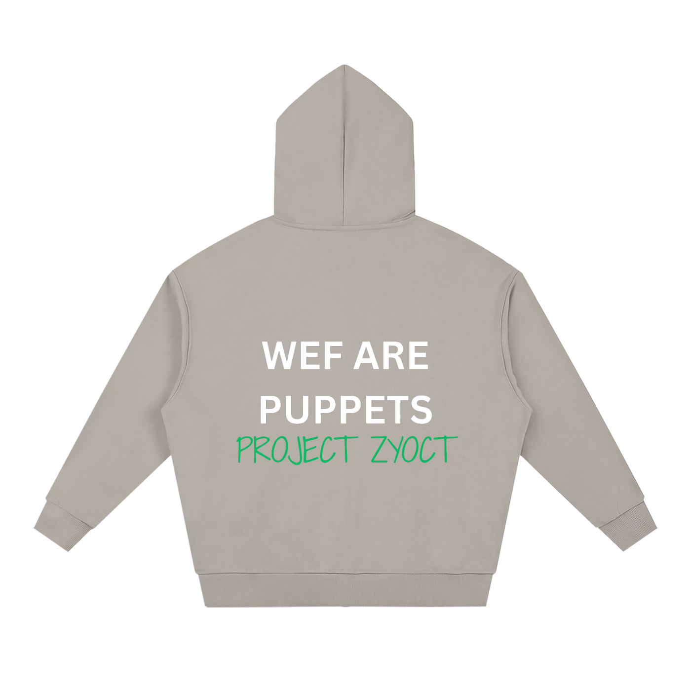 "WEF Are Puppets" Full Zip Hoodie
