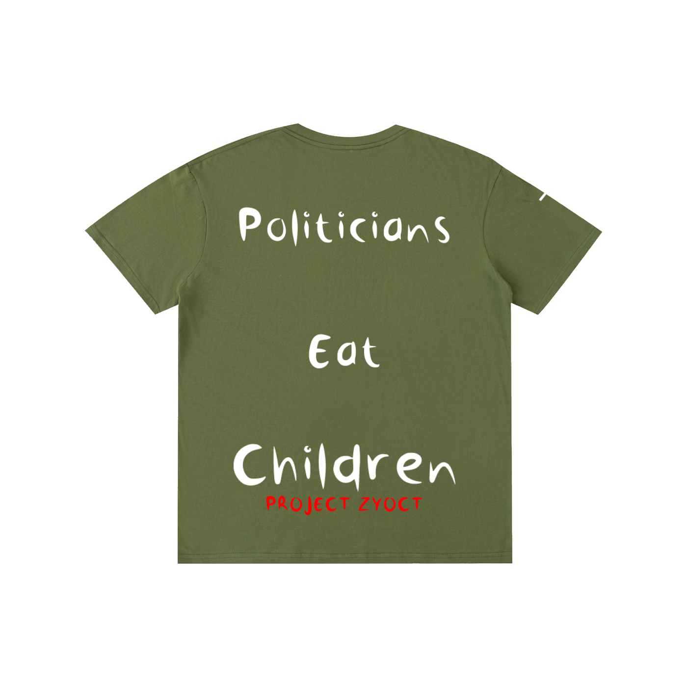 "Politicians Eat Children" Cotton T-Shirt