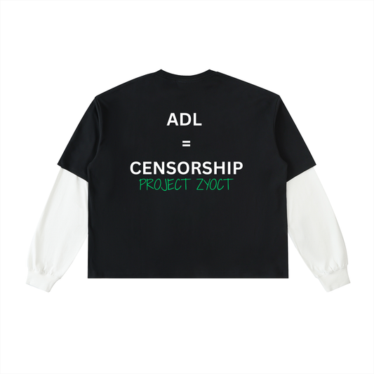 "ADL = Censorship" Layered Shirt