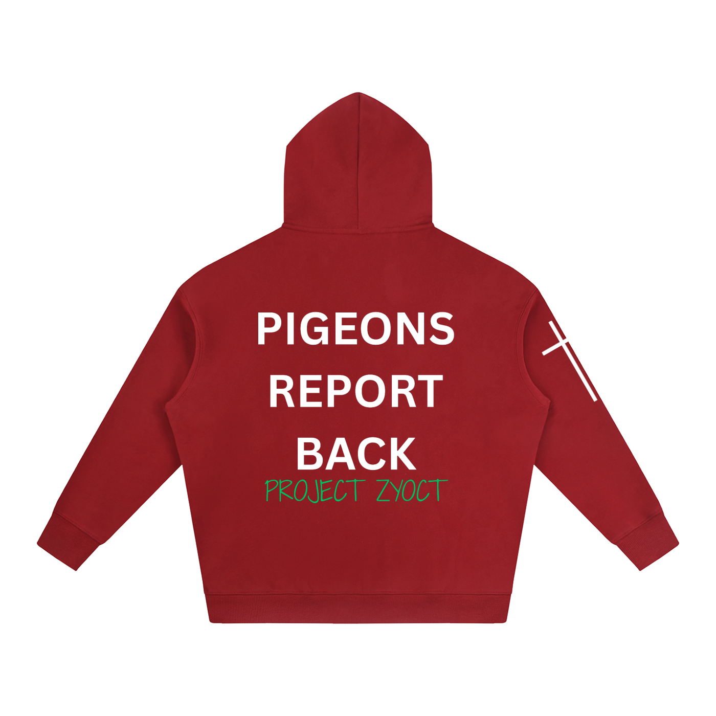 "Pigeons Report Back" Oversize Hoodie