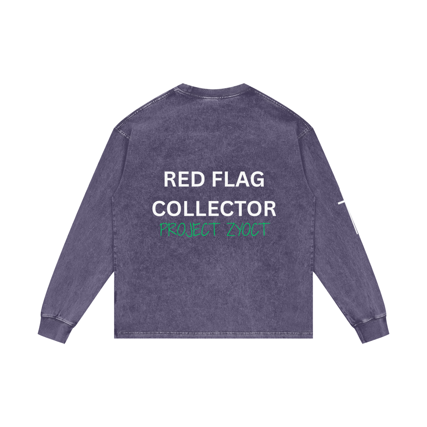 "Red Flag Collector" Acid Wash Long Sleeve