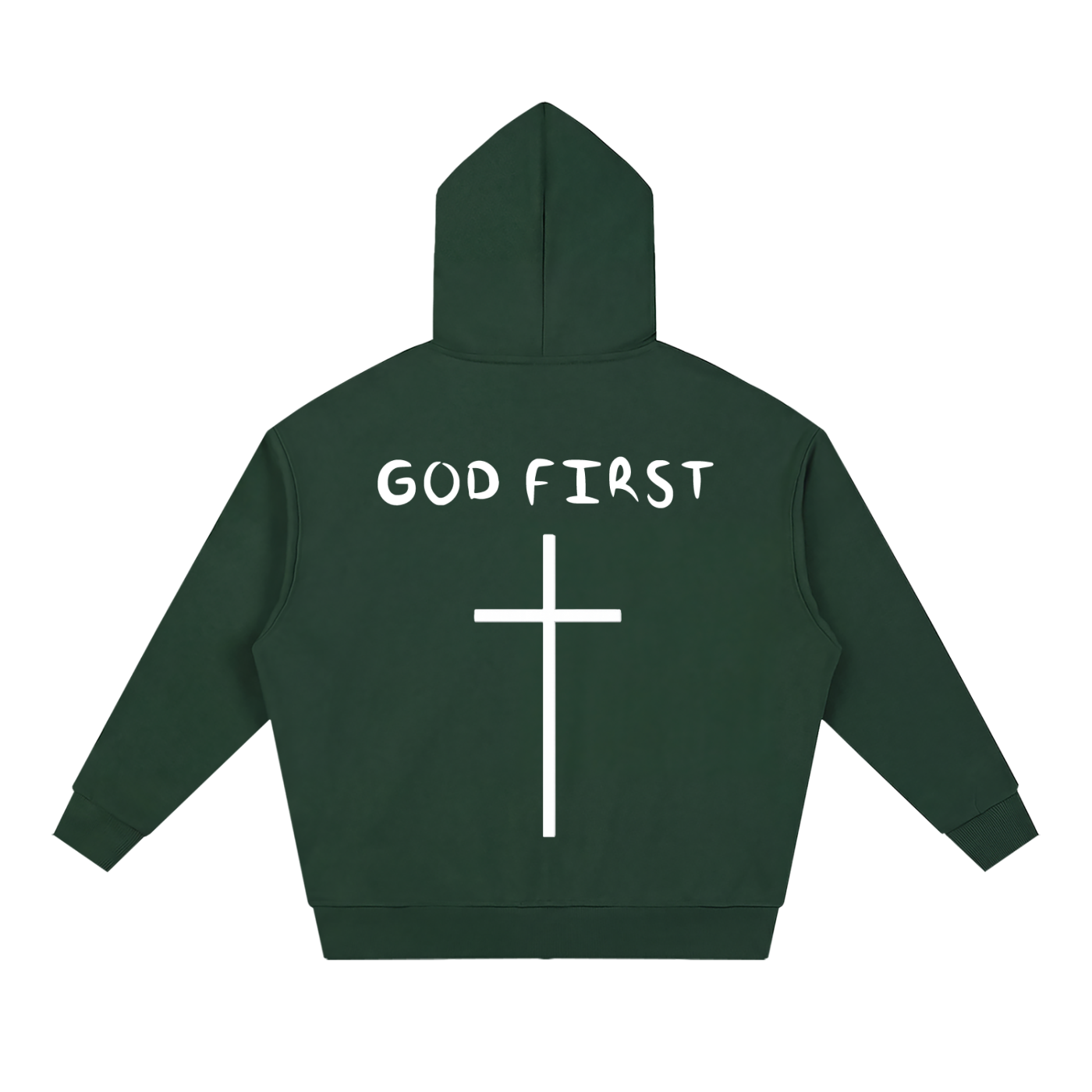 "GOD FIRST" Full Zip Hoodie