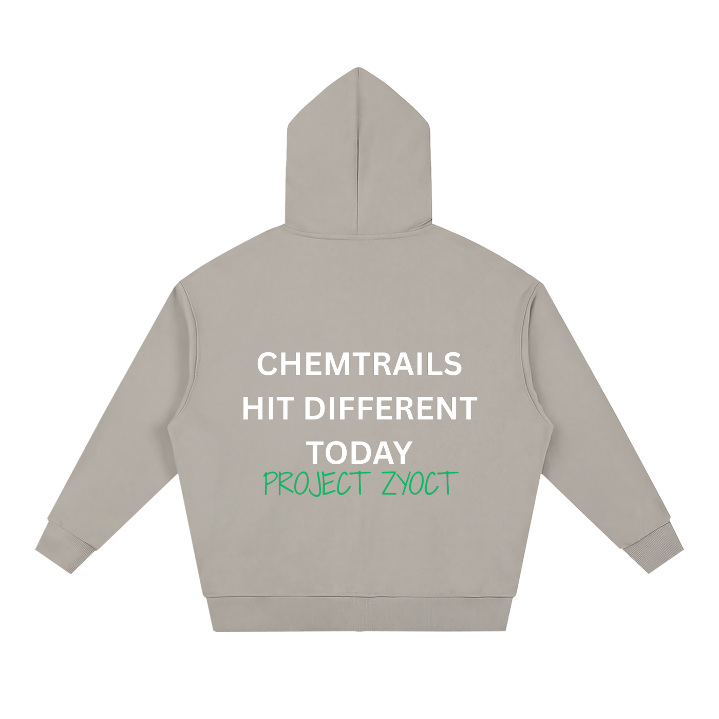 "Chemtrails Hit Different Today" Full Zip Hoodie